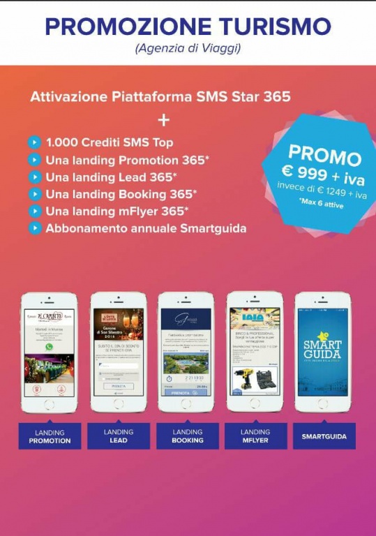 Piattaforma SMS start Promozione Turismo